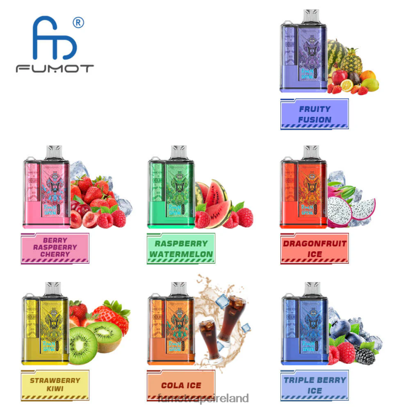 Fumot Crystal 20ML 12000 Disposable Vape Box (1 Piece) T6F626278 | Fumot Price Red Apple ice